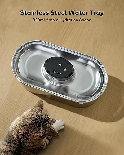 Miniatura 8 de Fuente de agua inalámbrica para gatos, fuente inalámbrica de 108 oz3.2 L para beber, fuentes de agua para mascotas para gatos en interiores,