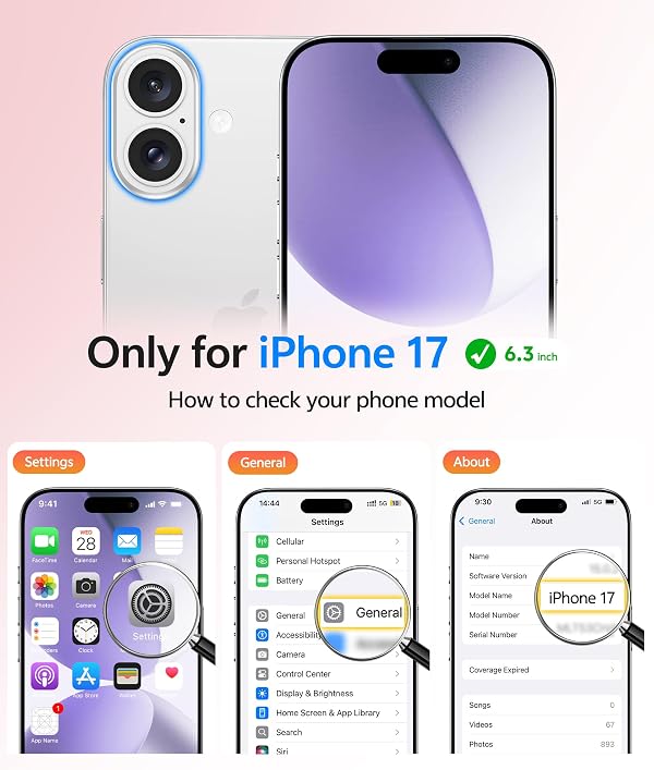 FNTCASE for iPhone 17 Case: [Compatible with Magsafe] Translucent Matte Cases with [Full Camera Protection] [Screen Protector] Military Grade Shockproof Protective Phone Cover - Light Purple by FNTCASE - Used condition - Image 2