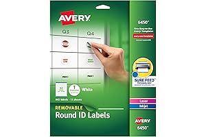 Avery 6450: 1-Inch Round Labels for Effortless Organization