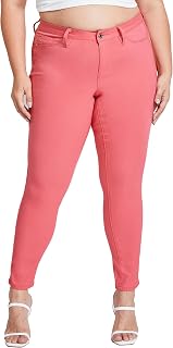 Women's Hyperstretch Skinny Work Casual Mid-Rise Pants