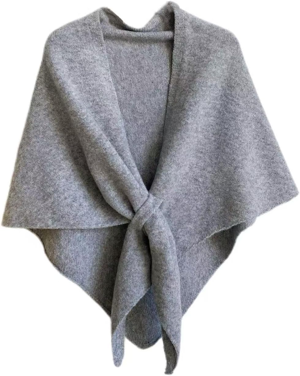 Women's Wool Shawl Wraps Knitted Casual Soft Scarf Pashmina Shoulder Cover-ups 2025 Fall Winter Cardigan Wrap