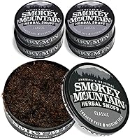 Vista 9 de Smokey Mountain - Tabaco a base de hierbas de corte largo – Menta ártica – Caja de 5 latas - Rapé sin tabaco y sin nicotina