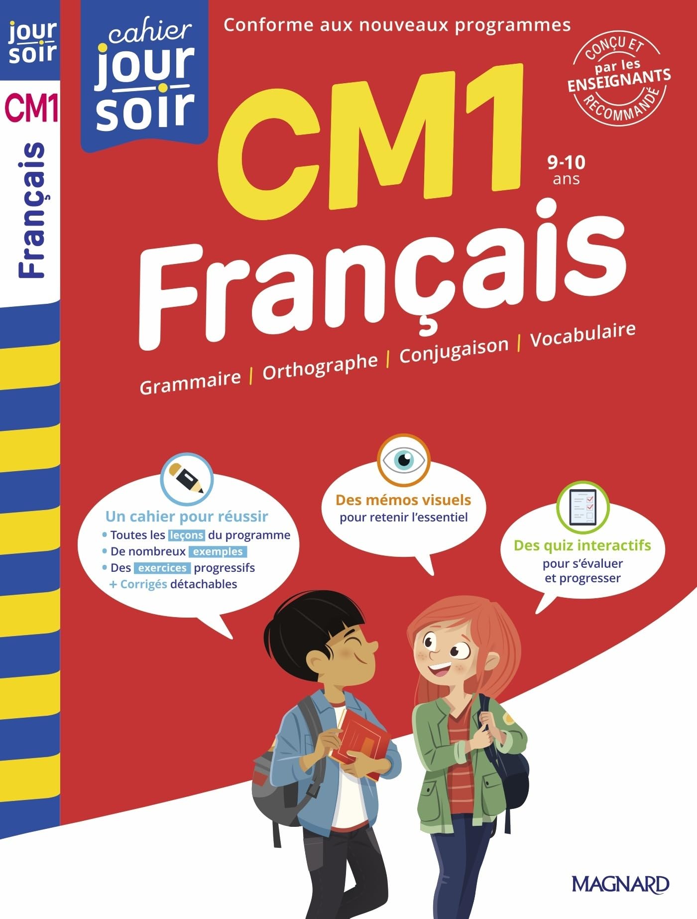 Français CM1 - Cahier Jour Soir: Conçu et recommandé par les enseignants