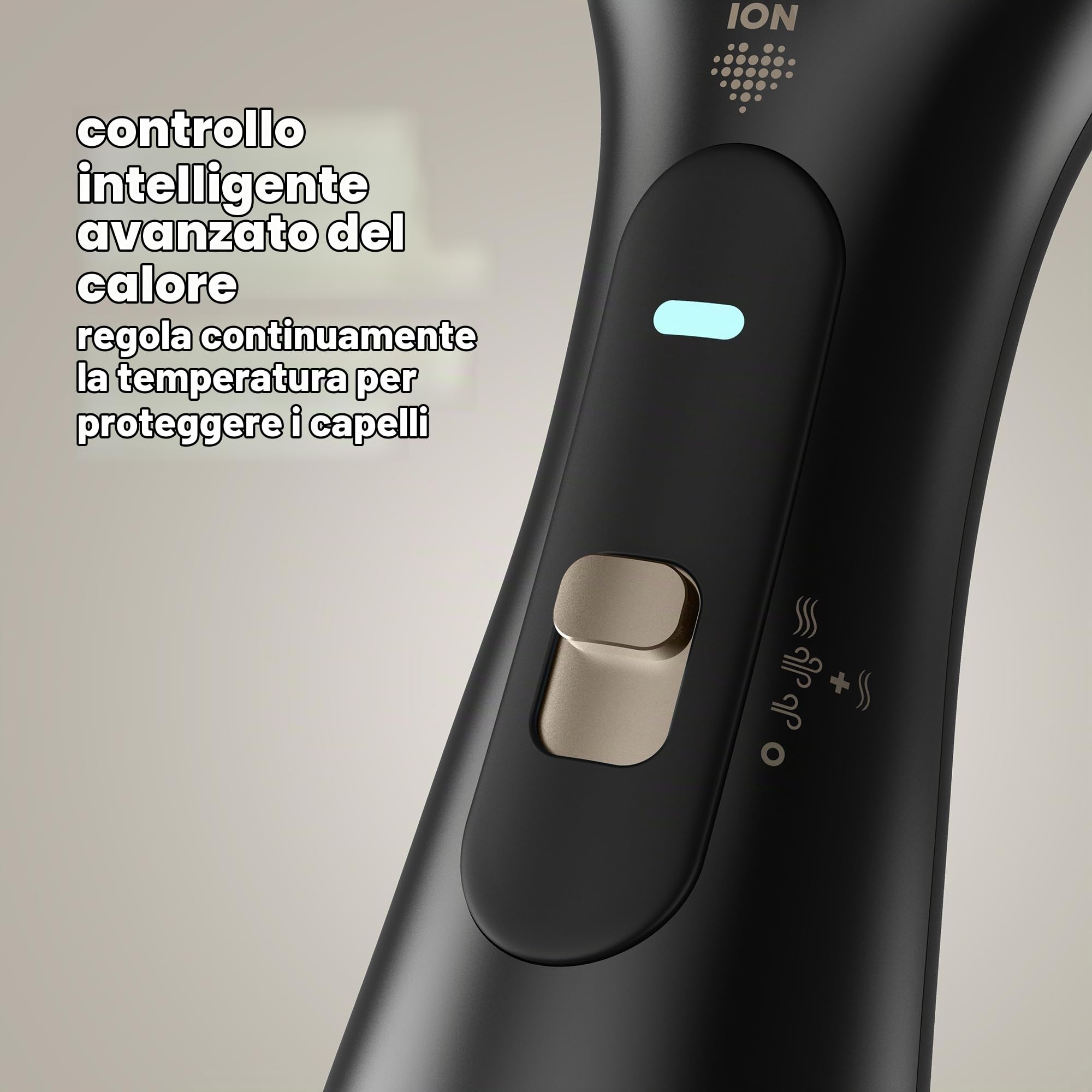 REVAMP Progloss Deepform Spazzola Lisciante ad Aria Ceramica - Nero | Asciuga, Acconcia e Lucida, Capelli Bagnati e Asciutti, Lisci, Morbidi e Lucenti, Spazzola Calda