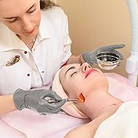 Vista 2 de WECARE Guantes desechables de nitrilo cromados, sin polvo ni látex, no estériles, aptos para alimentos