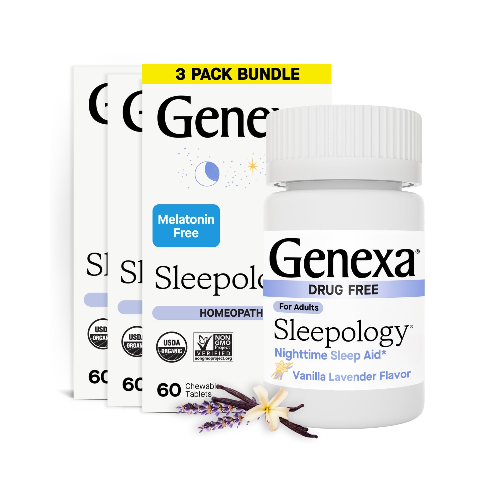 Amazon.com: Genexa Sleepology for Adults | Melatonin Free Sleep