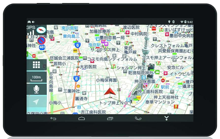 Yupiteru 7インチディスプレイ 　カーナビ　車載機器 Amazon | ユピテル タブレットカーナビ 7インチワンセグ内蔵車載