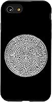 Vista 18 de Aztec Calendar Sun Stone Mexican Mayan Calendario Azteca Case for iPhone 17