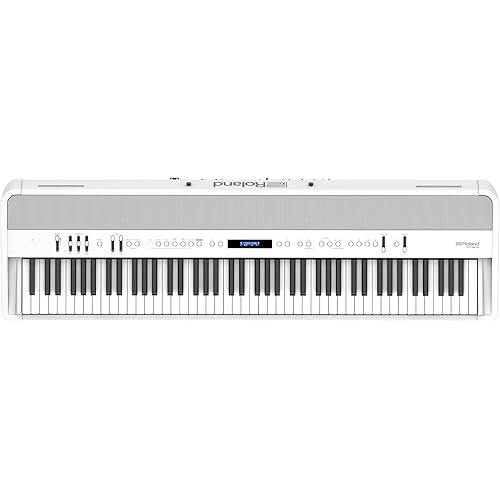 Roland FP-90X | Flagship Portable 88-Note Digital Piano | Immersive & Powerful 4 Speaker System | Distinctive Acoustic Tones & Deep Sound Shaping | Bluetooth & MIDI Connectivity | White