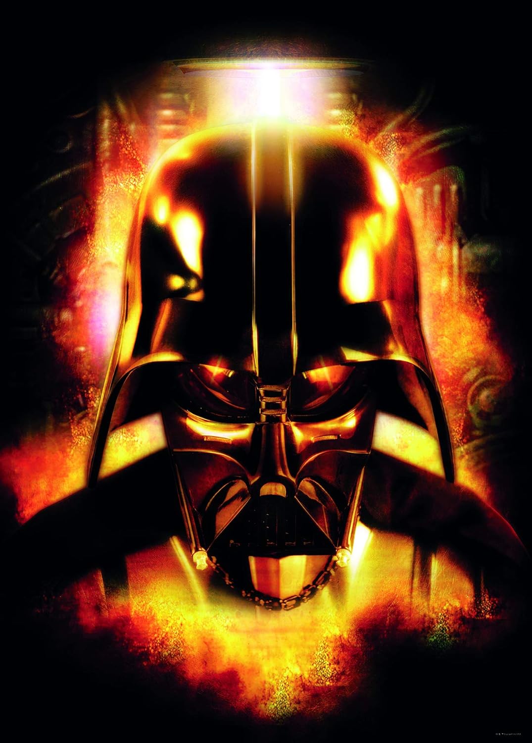 Komar Wall Picture Star Wars Classic Vader Head Children's Room Decoration Art Print Without Frame Available in 3 Sizes, Colourful, WB169-50x70