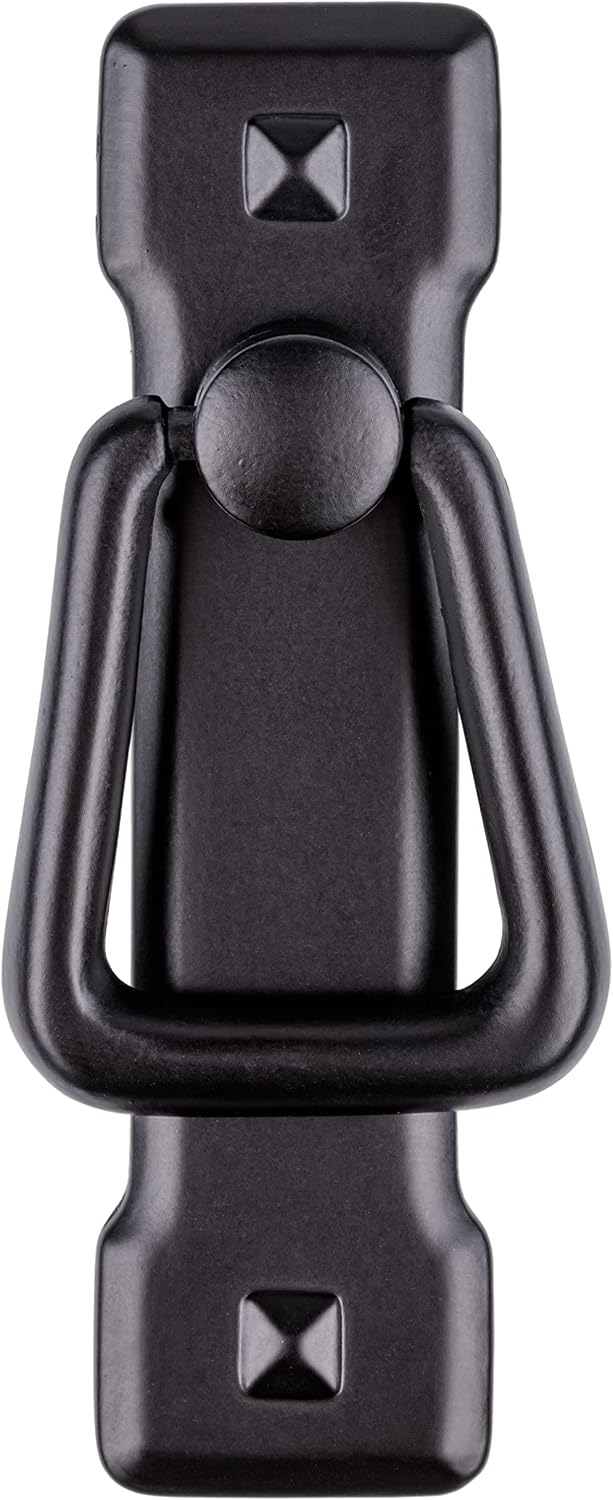 Mission Small Vertical Black Drawer Pull | Centers: 2 1/4" | Handle for Antique Cabinet Door, Dresser Drawer, Desk | Reproduction Furniture Hardware | UA-226-PSVB (1)