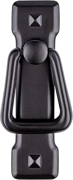 Mission Small Vertical Black Drawer Pull | Centers 2 1/4" | Handle for Antique Cabinet Door, Dresser Drawer, Desk | Reproduction Furniture Hardware | UA-226-PSVB 1