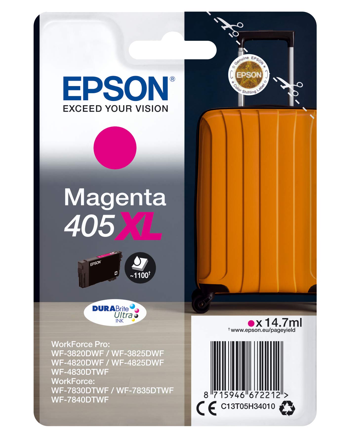 Epson Cartouche d Encre Valise Magenta XL