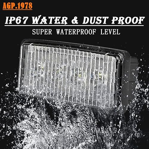 Miniatura 6 de Faro LED de cabina de 20 W, luz de trabajo LED blanca para tractor John Deere 7000-8000 RE306510, R161288, RE37450, RE340681, 5000K