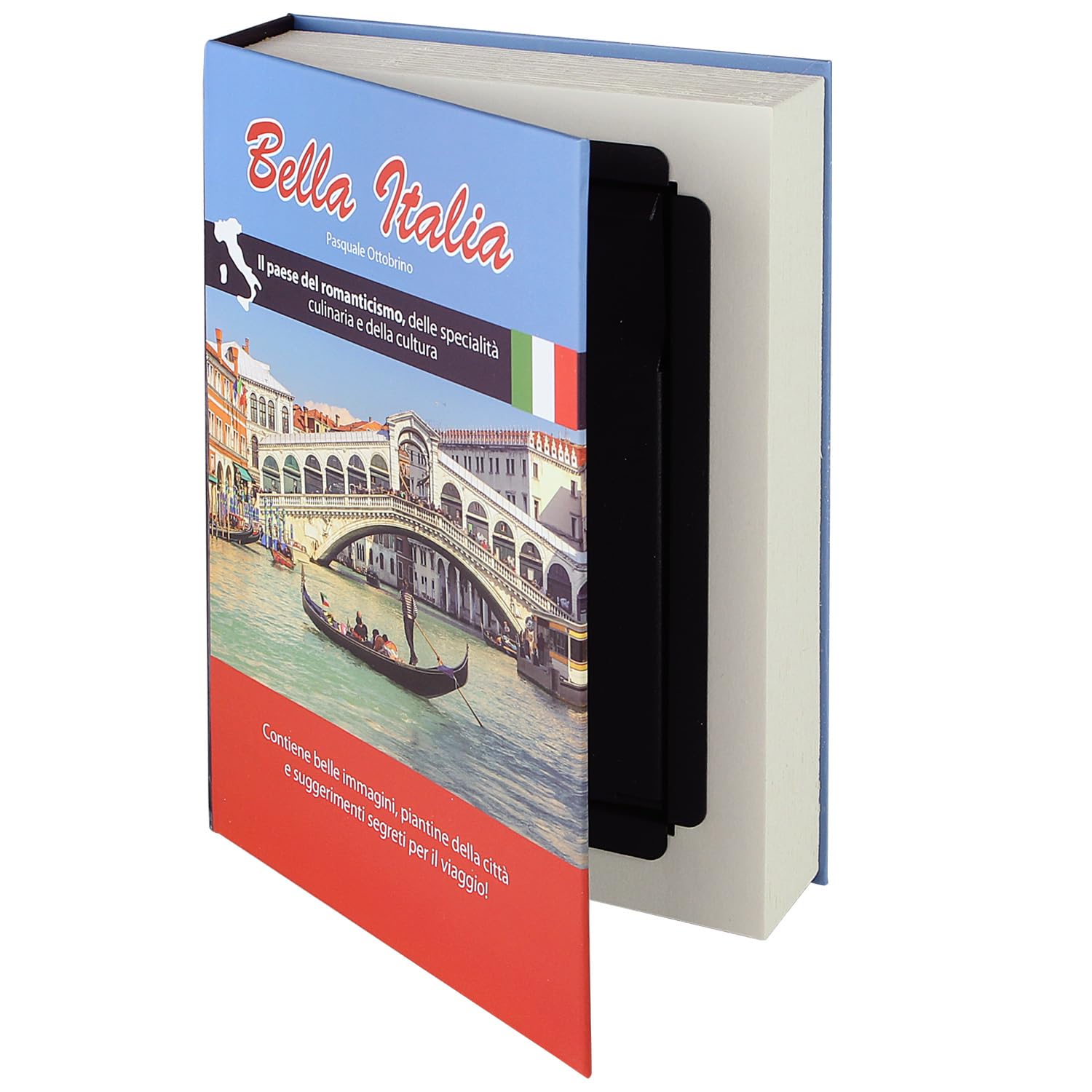 HMF 80945 Livre coffre-fort, caisse à monnaie camouflée, pages de papier originales, España, 23 x 15 x 4 cm, Inscriptions en Espagne