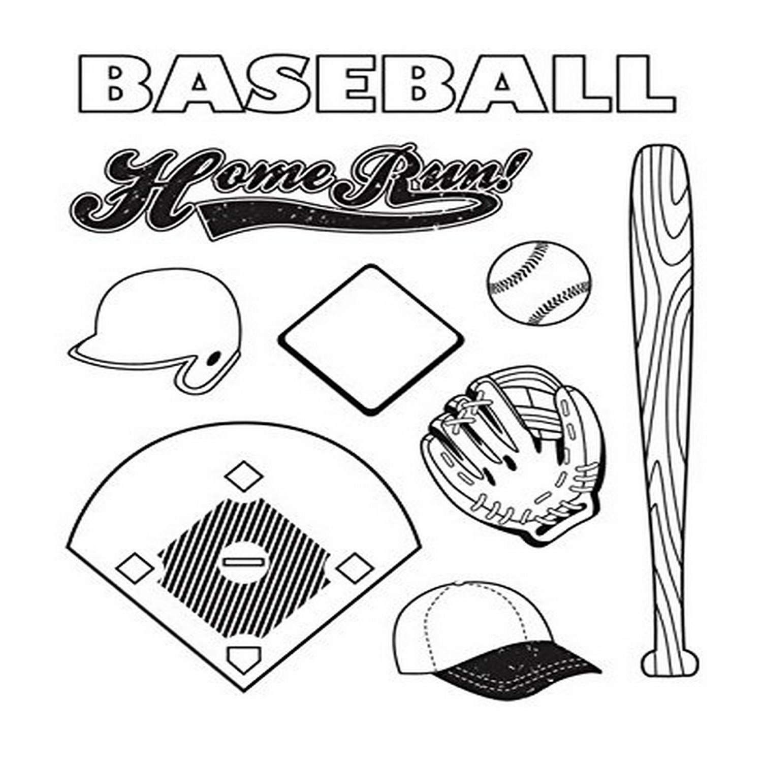 Papier Baseball Karen Foster 12x12 pour album scrapbooking sport