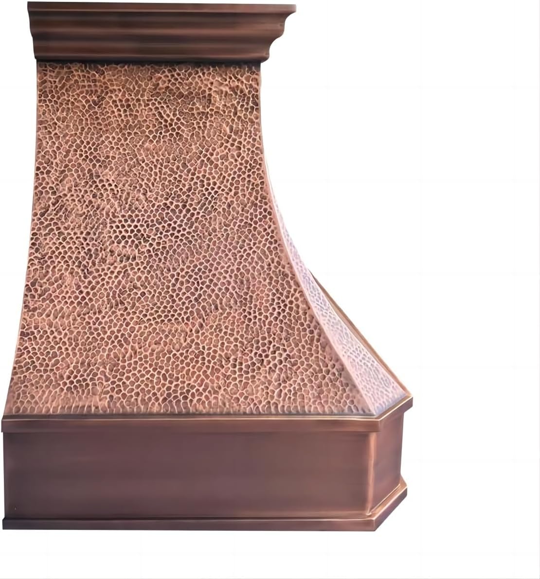 CT Copper Tailor Copper Vent Hood Wall Mount,30.5'' W,30''H, 610 CFM Exhaust Fan,Stainless Steel Vent,LED Light,Dishwasher-Safe Baffle Filters,Medium Patina,VH26-3SH