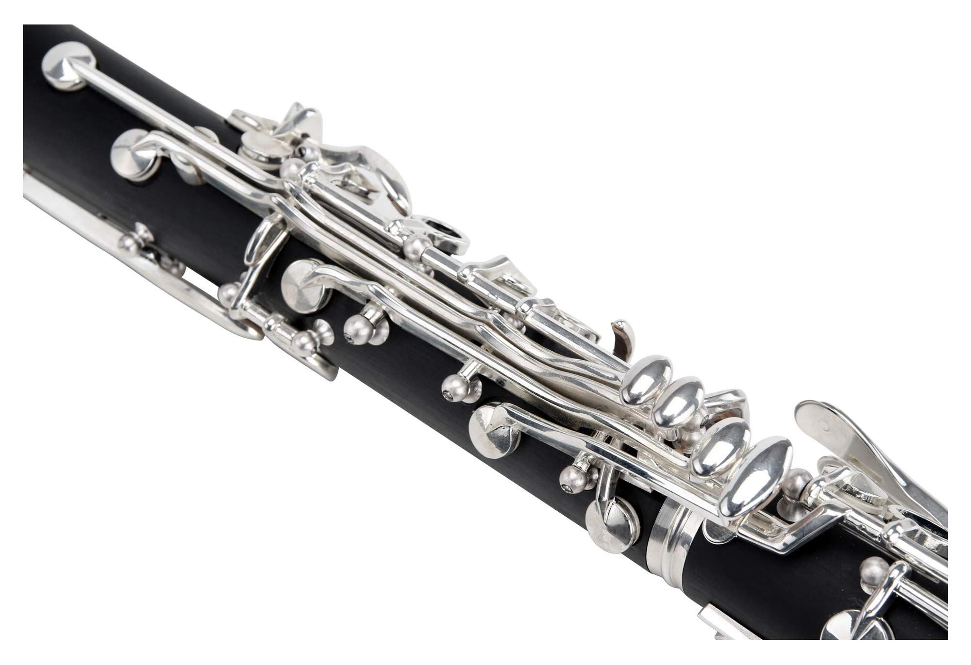 Classic Cantabile CLK-10 B-Klarinette (Böhm Griffweise, 17 Klappen, 5 Ringe, ABS Kunststoff, Mechanik versilbert, ideales Schülerinstrument, inkl. Koffer und Zubehör) schwarz