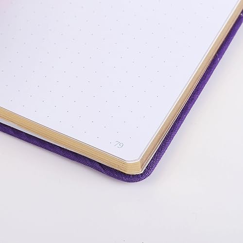 Miniatura 13 de A5 Bullet Dotted Journal Notebook 160gsm Thick Bleedproof Paper, Lay Flat Binding, 160 Numbered Pages Hard Cover Dot Grid Notebook/Bullet