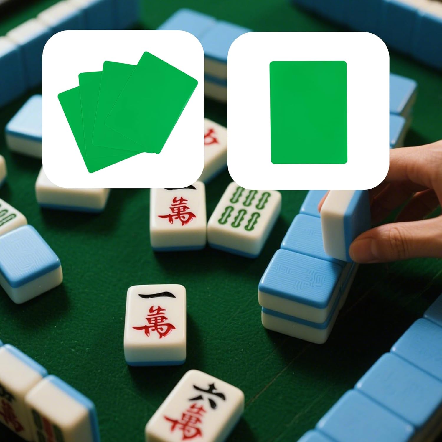 BOXOB 4pcs Mahjong Tile Mixer Shuffler, Fast Mahjong Shuffler Cards Mixing Tool for Shuffling Tiles, Portable Accessories Gifts for Lovers Playing Game