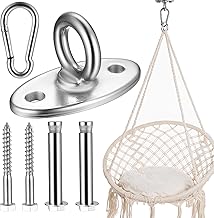 ceiling hook for heavy loads, stainless steel eye plate, swing hook for wooden beams, concrete ceiling, boxing bag, ceiling support up to 500kg