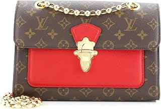 Pre-Loved Victoire Handbag Monogram Canvas and Leather, Brown