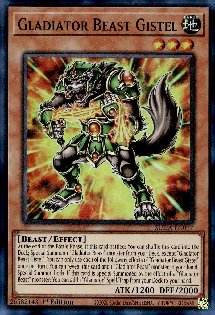 Yugioh Gladiator Beast Gistel Super Supreme Darkness | Meses Sin Interés