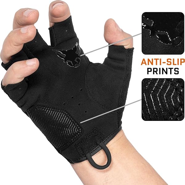 ACE Schakal Guantes sin Dedos - Guantes tácticos sin Dedos - para Paintball y Deportes de Tiro - 2
