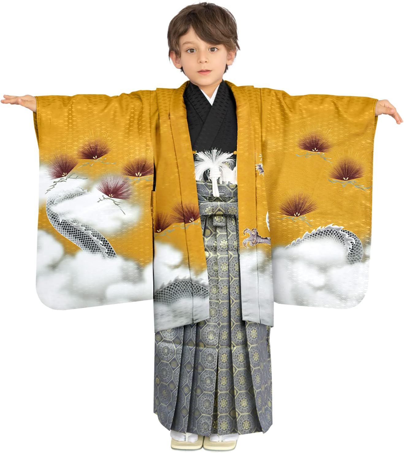 七五三 5歳 男の子 着物 セット Amazon | [KYOETSU] [キョウエツ] 七五三 男の子 5歳 着物 袴