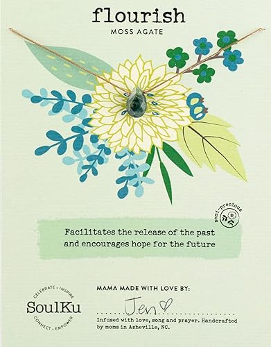 Miniatura 43 de SoulKu Handcrafted Necklace, Empowerment Jewelry With Healing Crystal, Inspirational Jewelry For Women, Mom & Sister Gifts, 2" Extender With Lobster