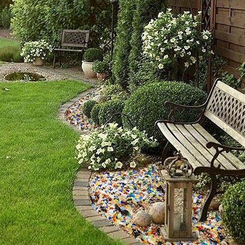 Miniatura 7 de HappyFiller Piedras decorativas de 1 libra de vidrio marino mate para manualidades, acuario, rocas, jarrón, decoración de playa, vidrio de fuego,