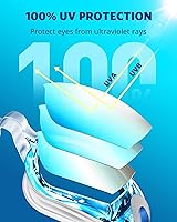 Vista 2 de Aegend Gafas de natación, gafas de natación sin fugas, protección completa para adultos, hombres, mujeres y jóvenes