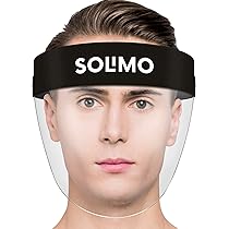 Amazon Brand – Solimo SFS-01 Unisex Face Shield, Pack of 2