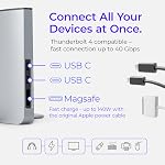 Dock for 13" Apple MacBook Air - Docking Station - Connect Dual Displays with Two Thunderbolt 4 USB-C Ports - Mac Docking Station Hub - Supports MacBook Air 13" (M2 2022 & M3 2024)