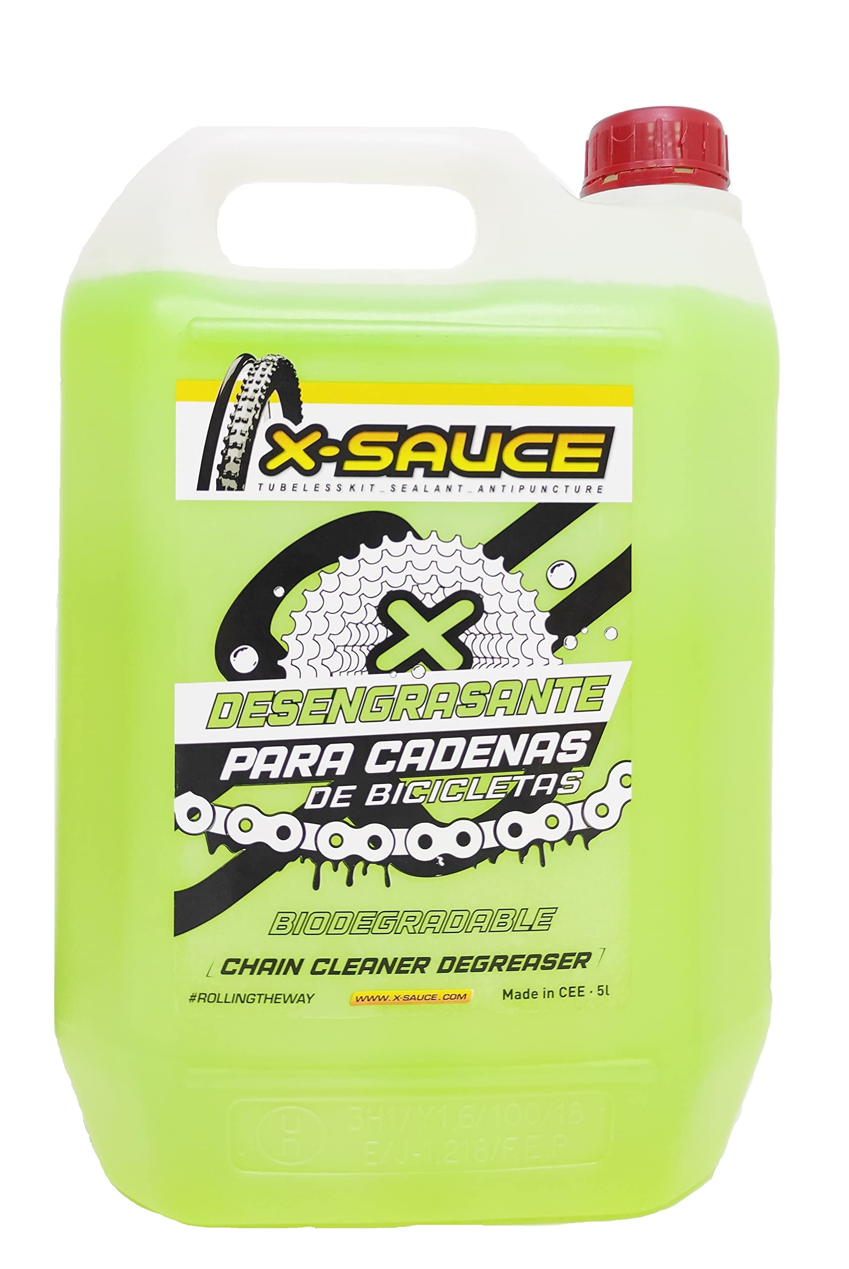 X-SAUCE Desengrasante para Cadenas de Bicicleta 5L