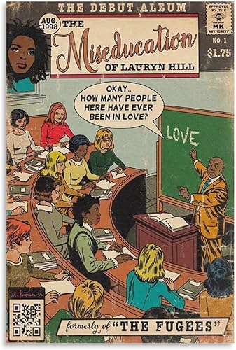 DAXXIN Lauryn Hill The Miseducation of Lauryn Hill - Póster de 3 lienzos en lienzo decorativo para pared, sala de estar, dormitorio, decoración, disponible en Yaxa Peru