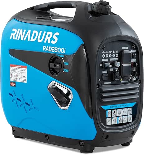 2800 Watt inverter generator, quiet and portable, suitable for home