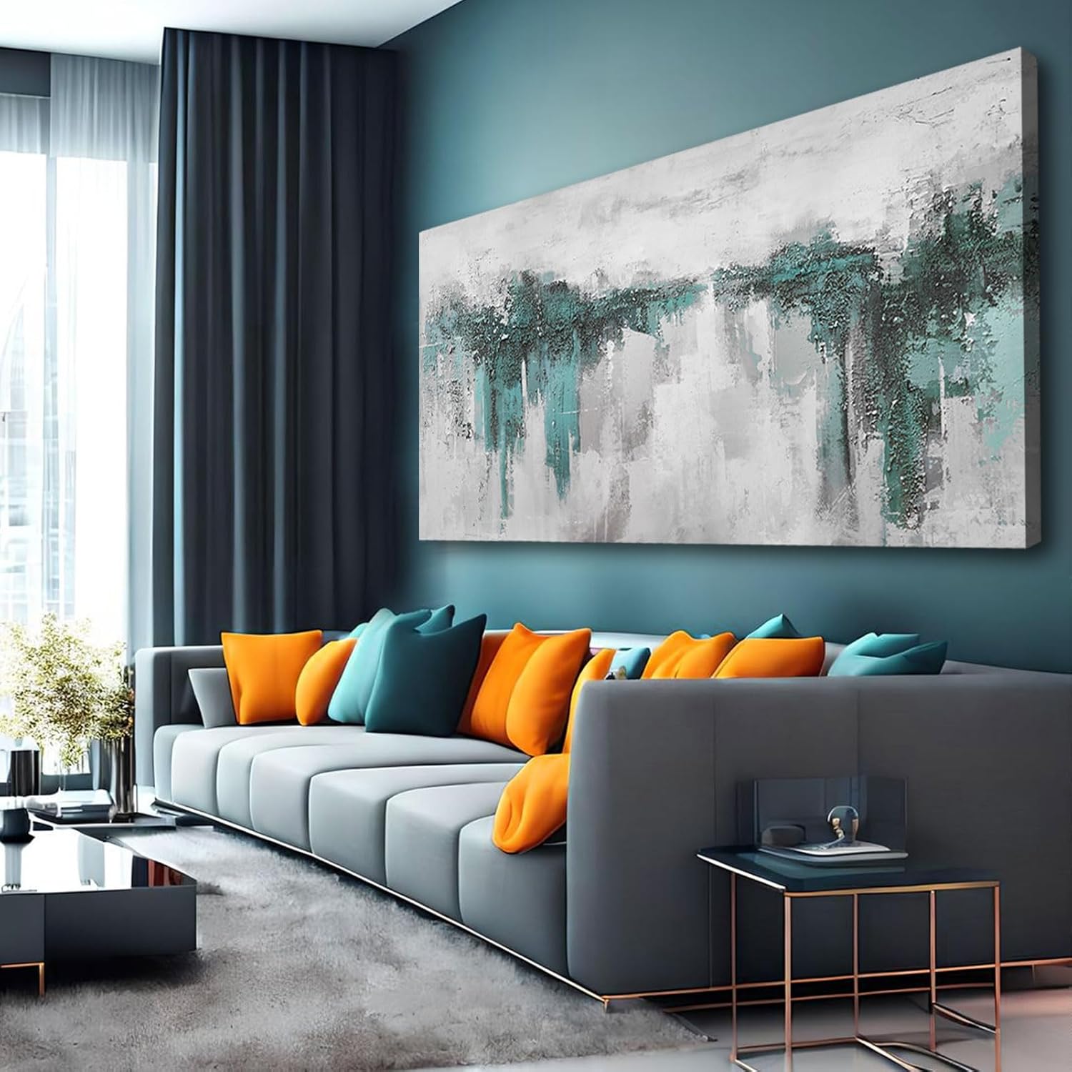 Amazon.com: XIANSHOU Large Abstract Wall Art Landscape Pictures on ...