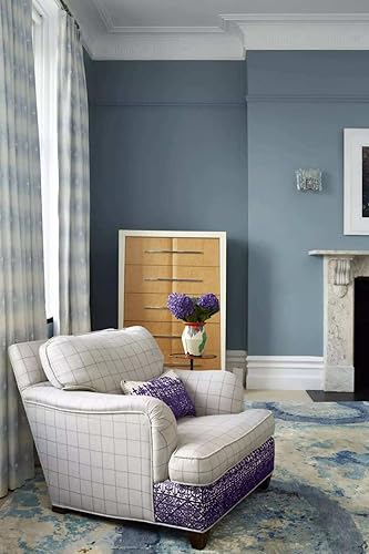 Miniatura 4 de Papel tapiz azul sólido de 17.7 x 393.7 pulgadas, papel de contacto azul, impermeable, autoadhesivo, extraíble, decorativo, para cubrir paredes,