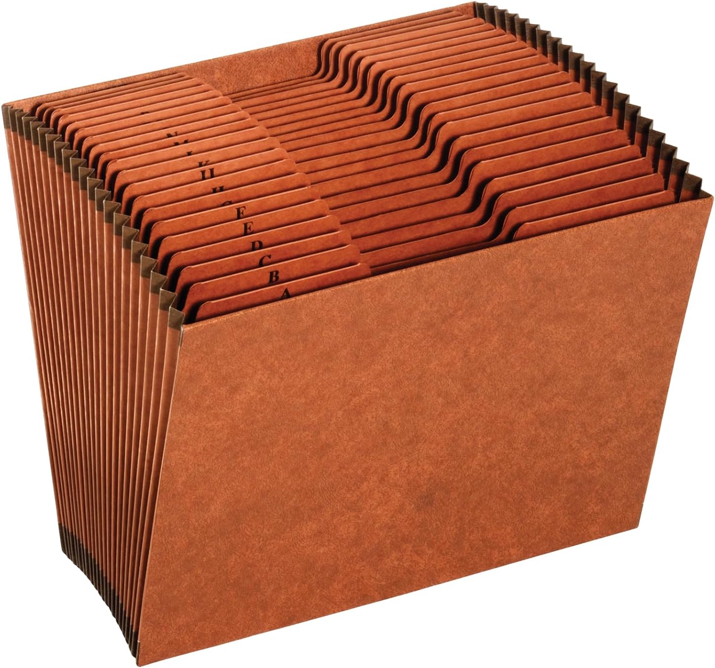 Pendaflex Heavy Duty Expanding File Folder – 21 Pockets with A-Z Tabs & Blank Customizable 1/3 Tabs – Alphabetical File Organizer – Durable, Letter Size – For Office, School & Home Use, Brown – 1 Unit