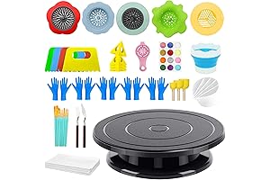 11" Paint Turntable for Acrylic Pouring and Painting