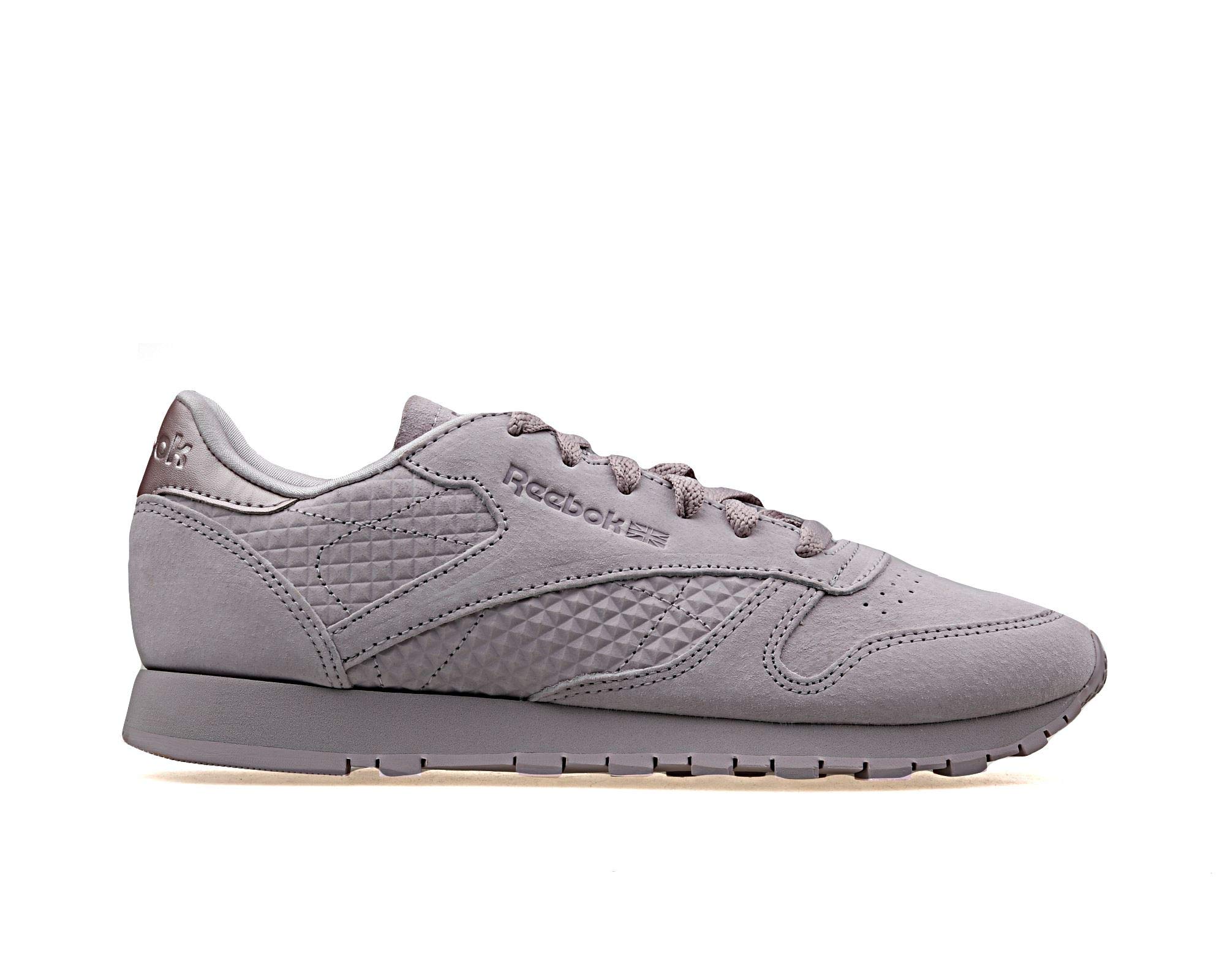 Reebok Cl Lthr, Women’s Gymnastics, Purple (Emb/Lavender Luck/Glitz Met Emb/Lavender Luck/Glitz Met), 3 UK (35.5 EU)