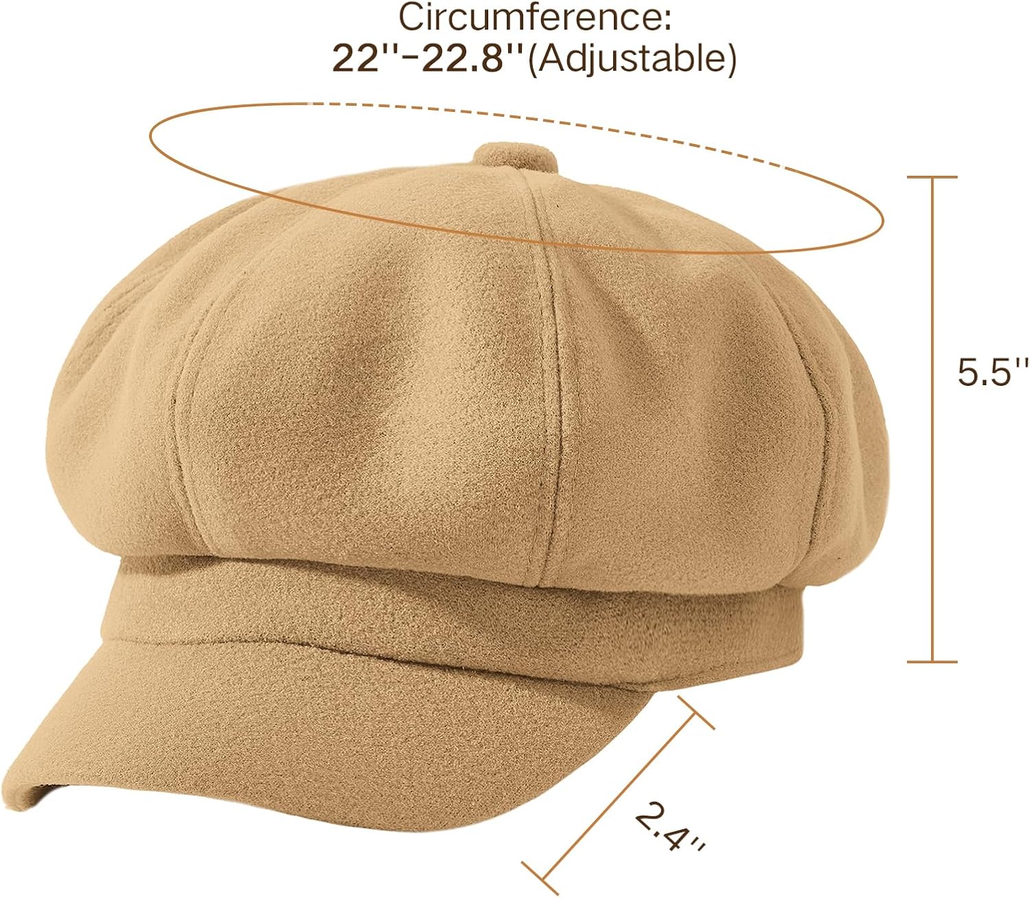 Newsboy Hats for Women Winter Beret Hat Classic Newsboy Caps Retro Fashion French Hats for Women - Image 4