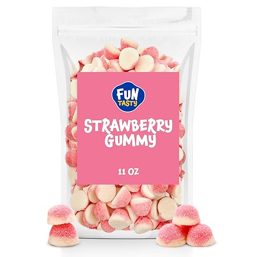 Miniatura 10 de Funtasty Caramelos de gomitas de fresa agria paquete a granel de 2 libras