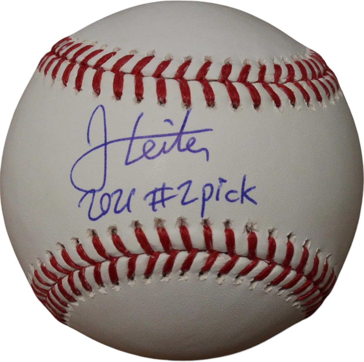 Jack Leiter Autographed/Signed Texas OML Baseball #2 Pick FAN