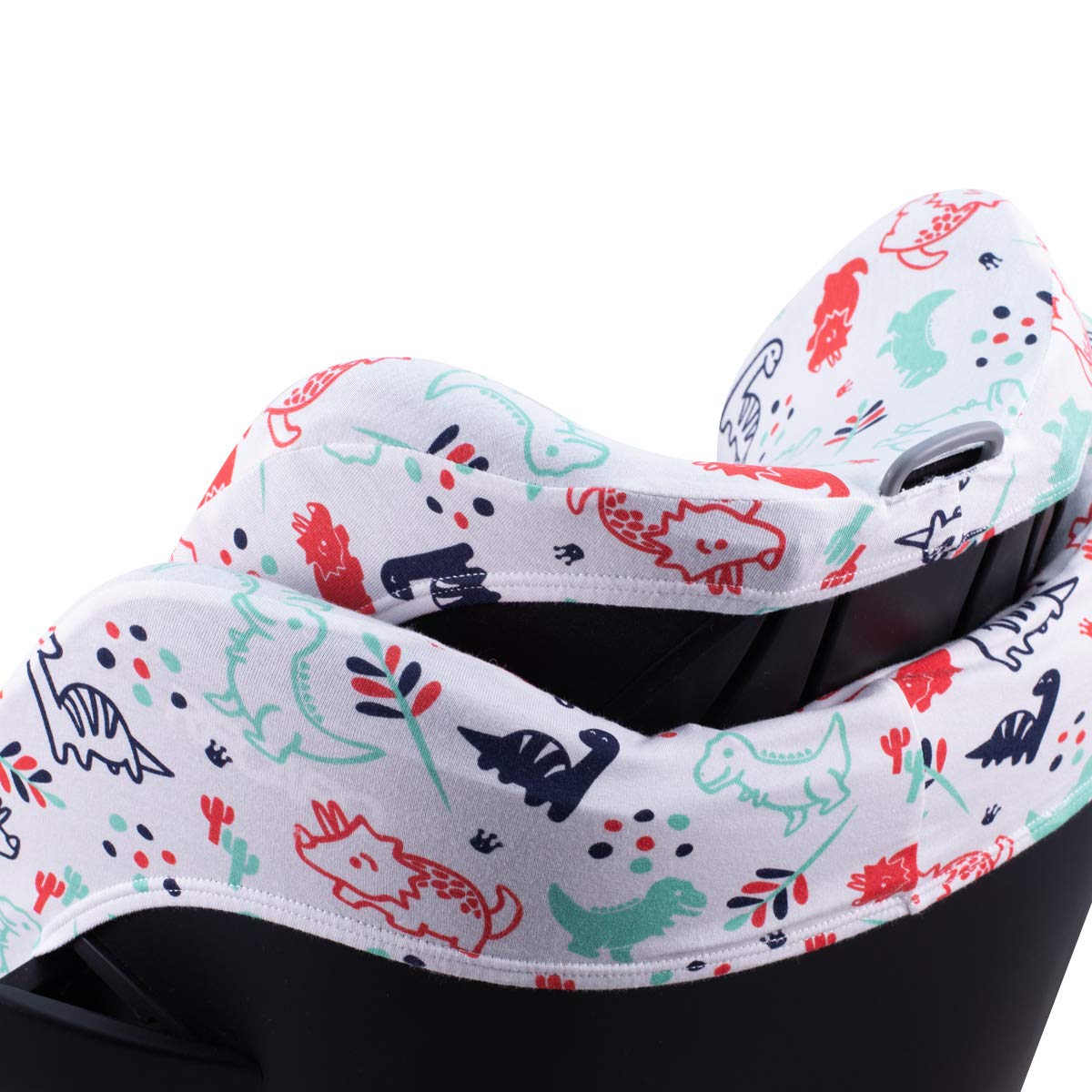 JYOKO KIDS Rivestimento per seggiolino auto in cotone compatibile con Recaro Zero e Recaro Optiafix (Dino Party)
