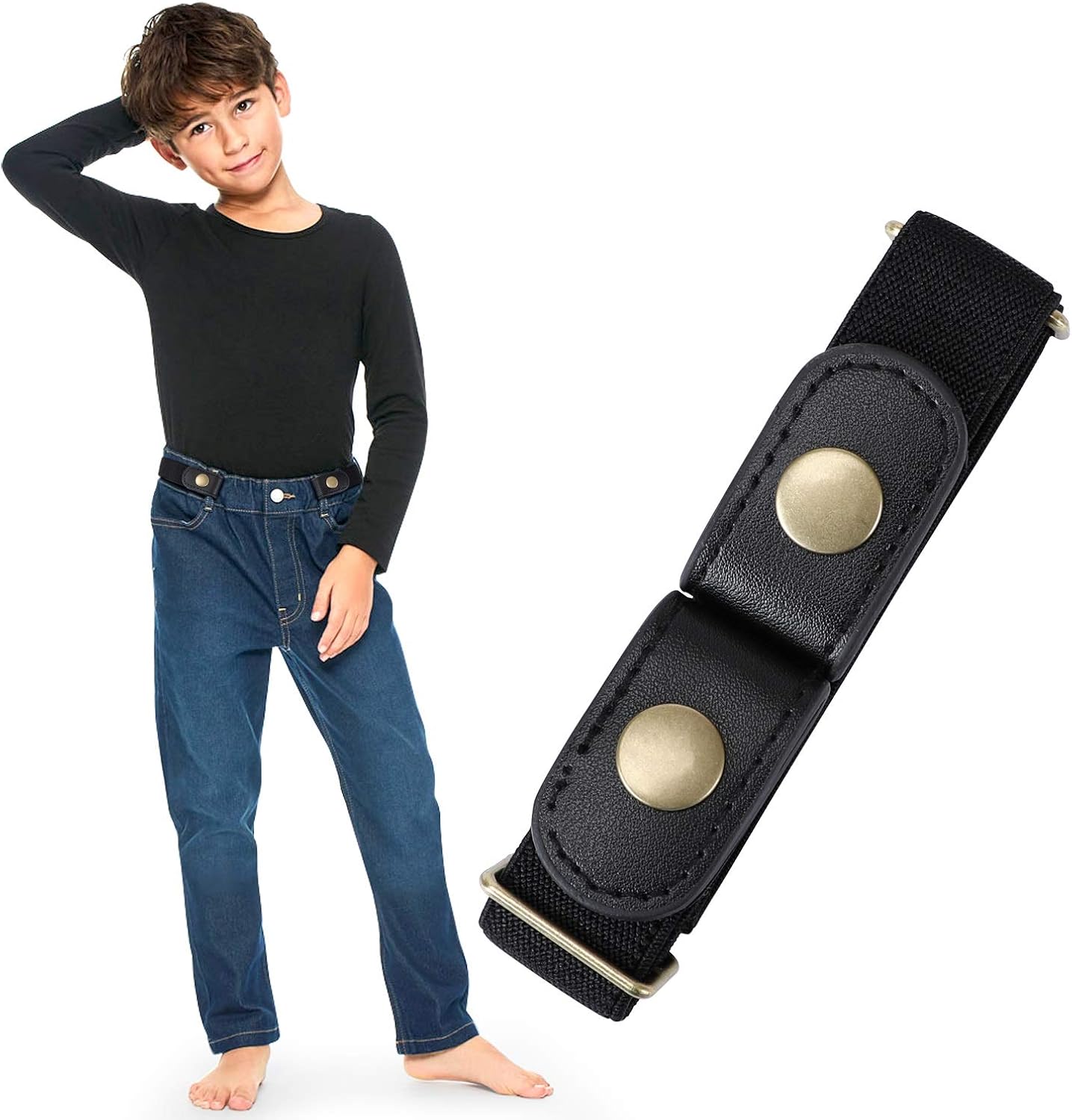 Amazon.co.jp JASGOOD Kids Belt, Children’s Belt, Elastic Belt, No