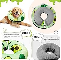 Vista 49 de MIDOG Inflatable Dog Cone Alternative for After Surgery - Soft Protective Donut Collar Prevents Licking, Comfortable Recovery E-Collar Alternative