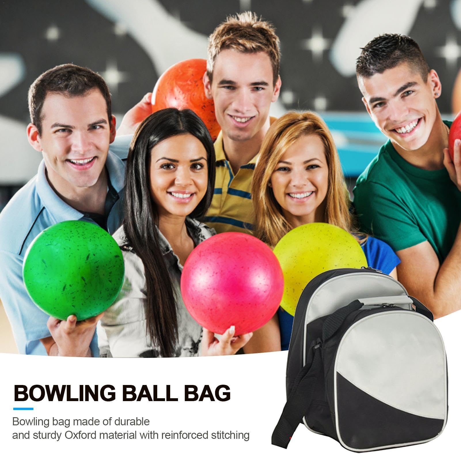 Sac De Bowling - Sac Fourre-tout De Bowling, Porte-boule De Bowling Simple Avec Compartiment À Chaussures, Sac De Bowling Pouvant Contenir 1 Boule De Bowling Pour Femme Une Paire De Chaussures Jusqu'à
