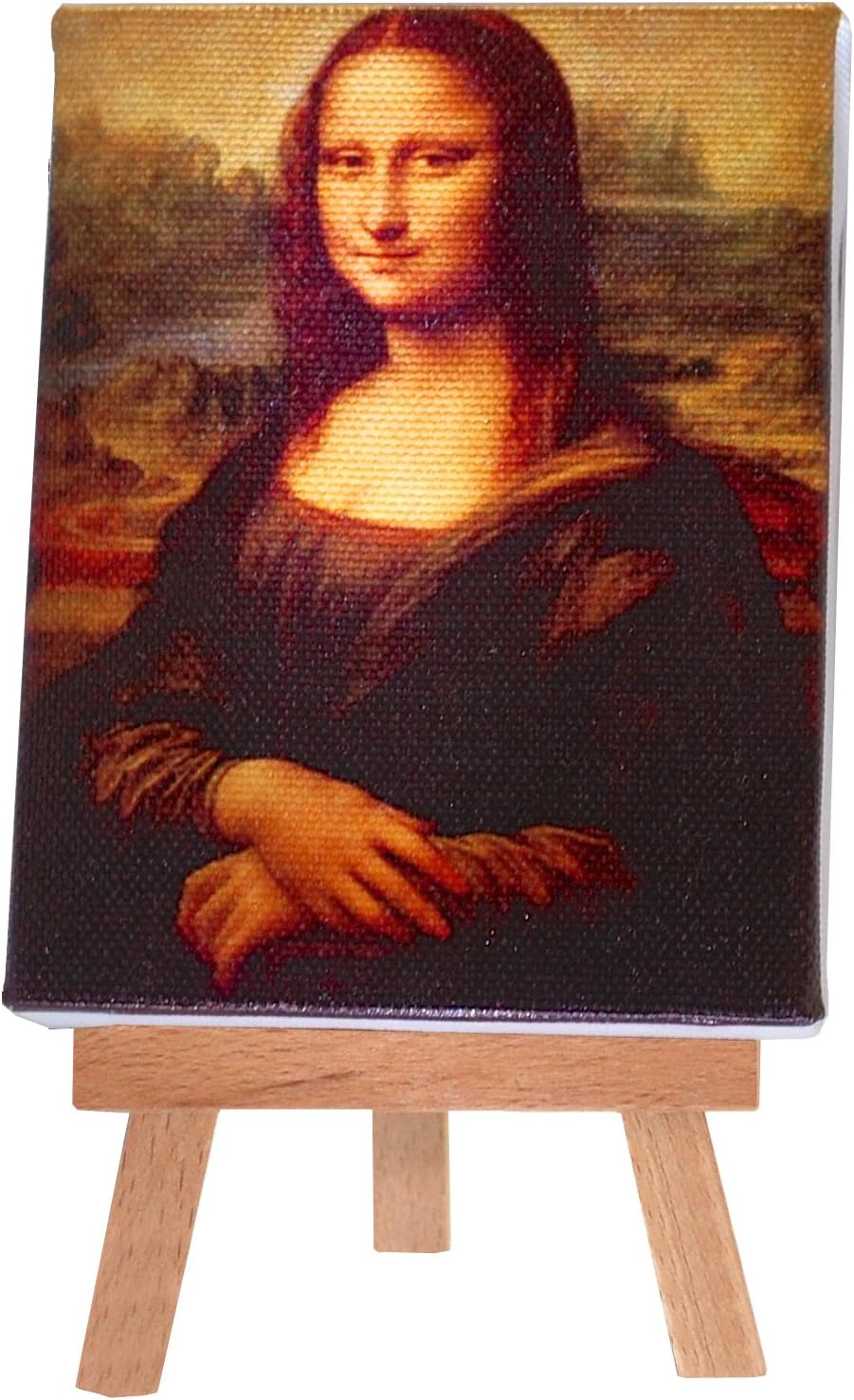 Mona Lisa | Leonardo da Vinci, Mini Canvas with Easel